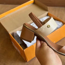 Sandália Feminina Salto Baixo Grosso Elastico Casual Beira Rio