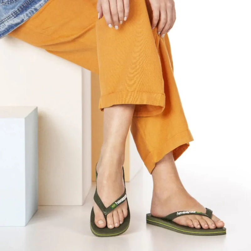 Chinelo Sandalia Havaianas Top Brasil Logo Masculino Feminino Original Com Bandeirinha