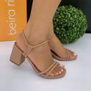 Sandalia Feminina Salto Groço Beira Rio Original