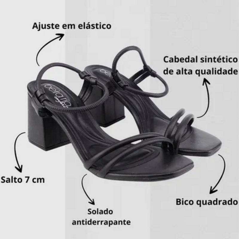 Sandalia Feminina Salto Groço Beira Rio Original