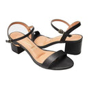 Sandália Feminina Casual Vizzano Salto Grosso Baixo Bloco Confortável Original Com Fivela
