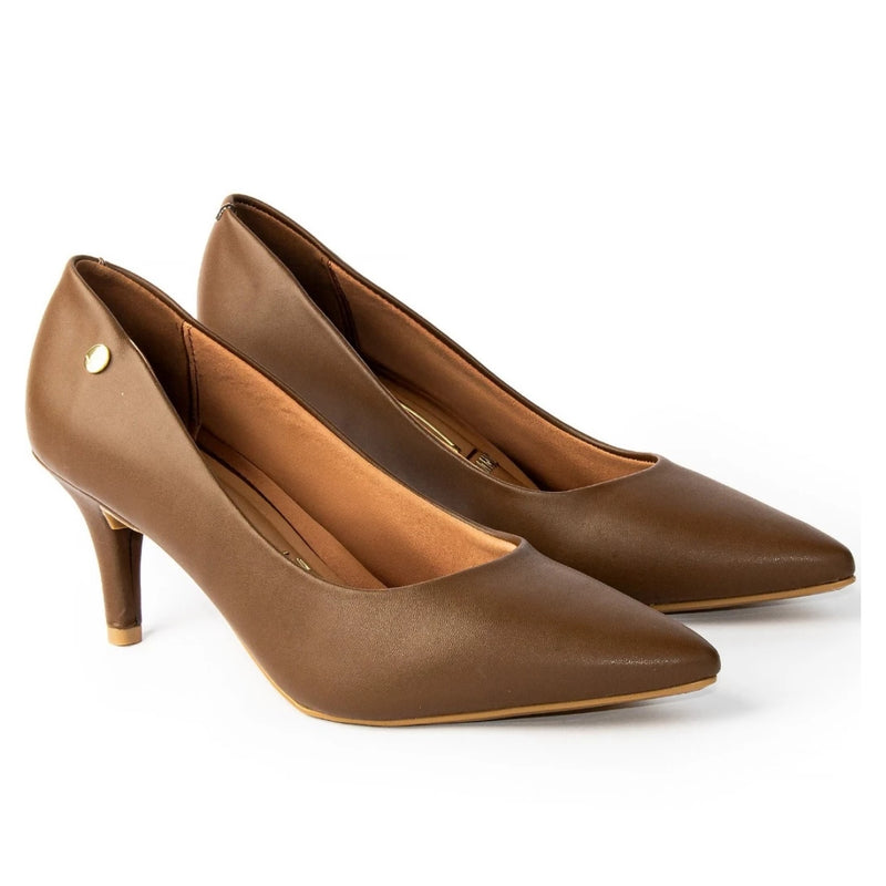 Scarpin Vizzano Feminino Salto BAIXO 4cm Fino Macio Original