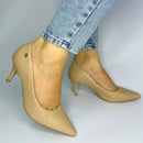 Scarpin Vizzano Feminino Salto BAIXO 4cm Fino Macio Original