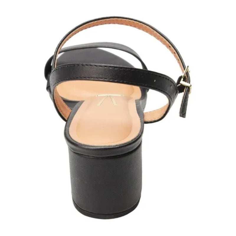 Sandália Feminina Casual Vizzano Salto Grosso Baixo Bloco Confortável Original Com Fivela