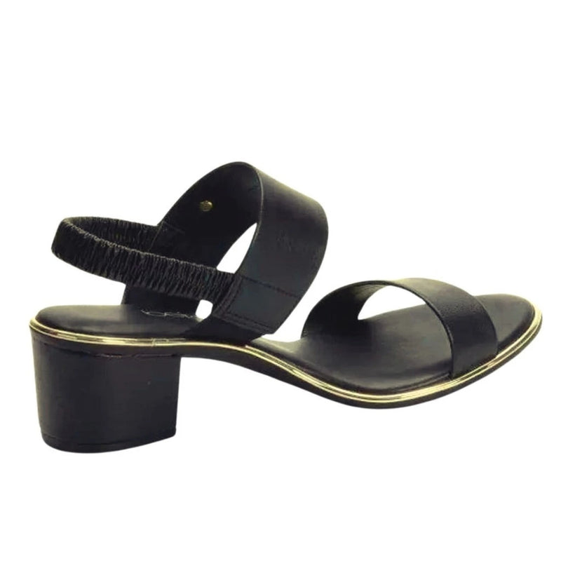 Sandália Feminina Salto Baixo Grosso Elastico Casual Beira Rio