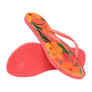 Chinelo Havaianas Feminina Slim Coral Tropical Original Lançamento Promoção