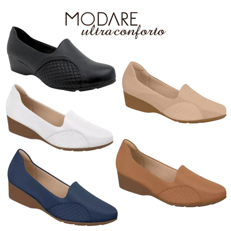 Sapato Feminino Modare Ortopédico Confortável Palmilha Soft Macia Facite Joanete