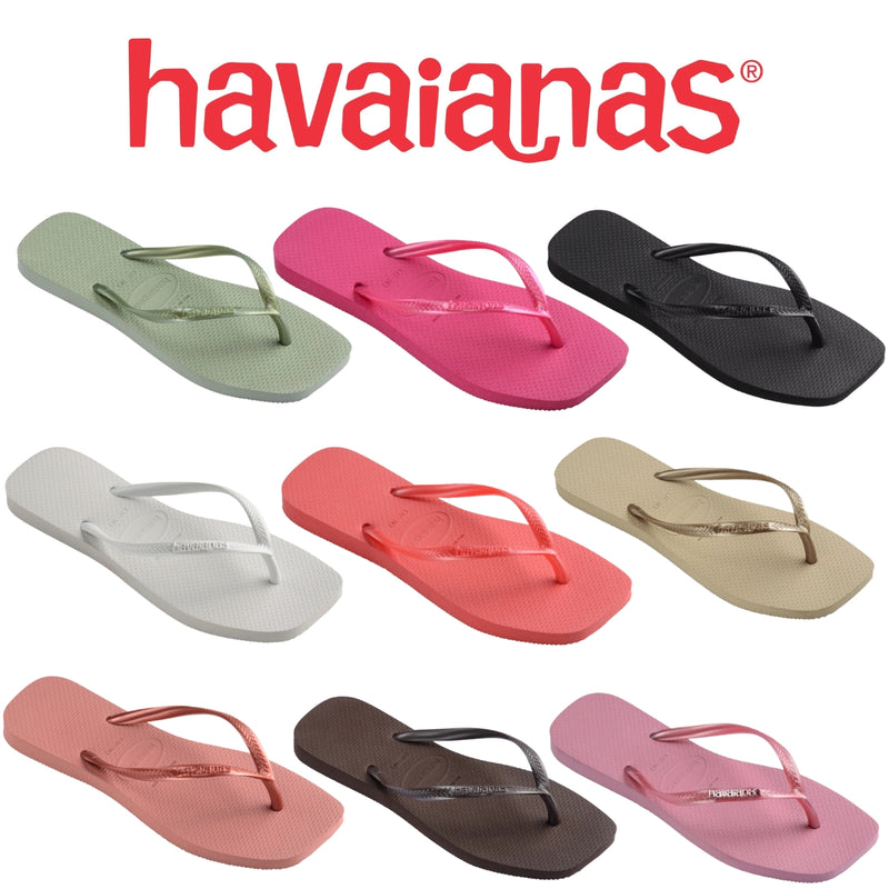 Chinelo Havaianas Sandalia Square Quadrada Slim Feminino Original Opções de Cores