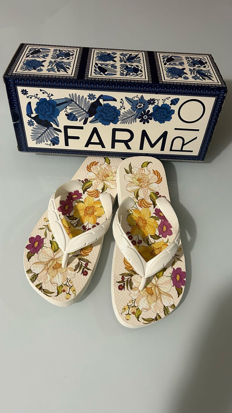 Chinelo Sandália Farm Rio Original Estampas Coleção 2025