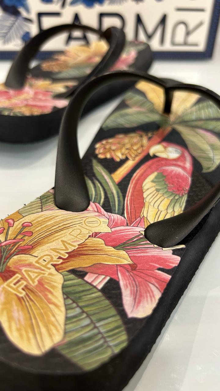 Chinelo Sandália Farm Rio Original Estampas Coleção 2025