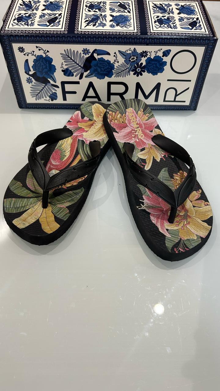 Chinelo Sandália Farm Rio Original Estampas Coleção 2025