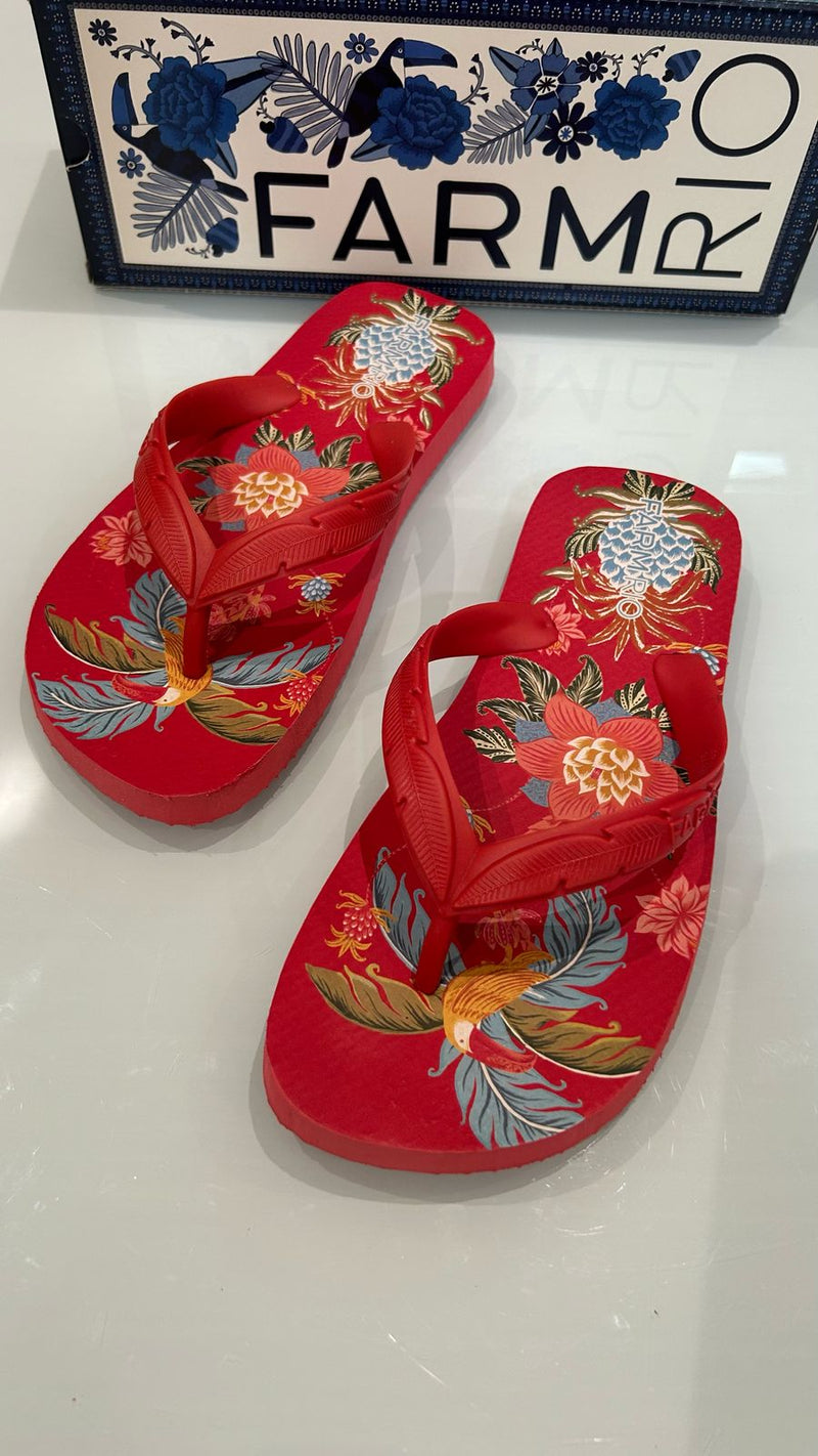 Chinelo Sandália Farm Rio Original Estampas Coleção 2025