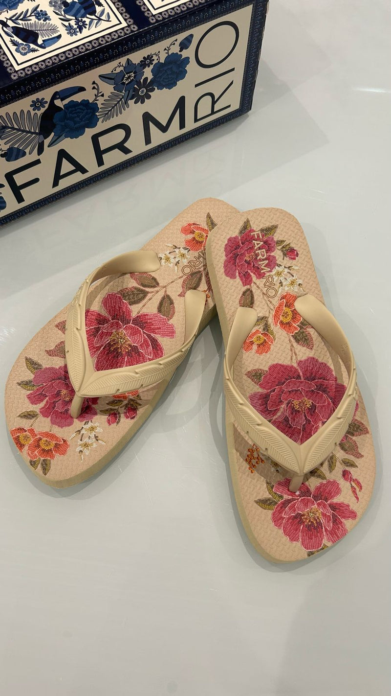 Chinelo Sandália Farm Rio Original Estampas Coleção 2025