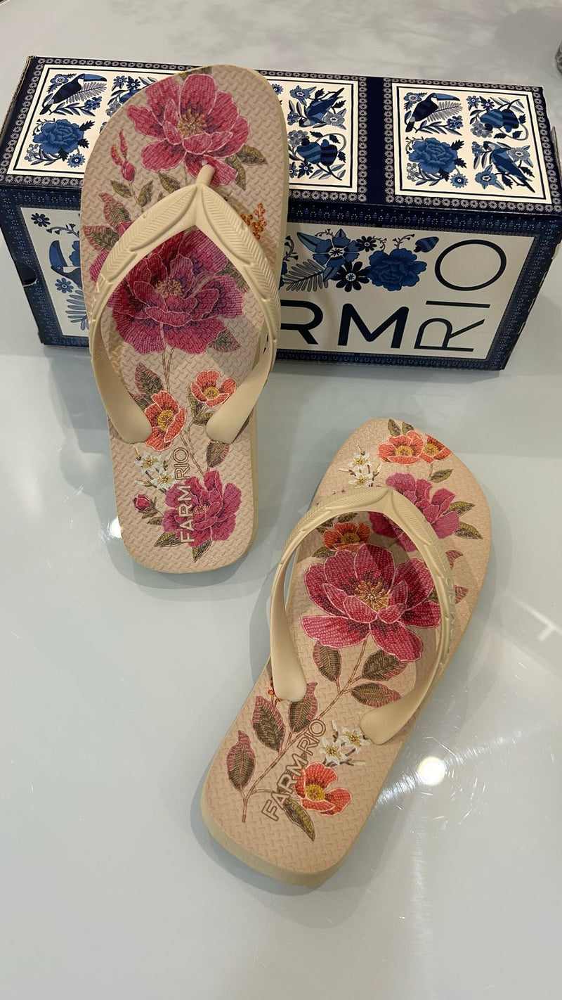 Chinelo Sandália Farm Rio Original Estampas Coleção 2025