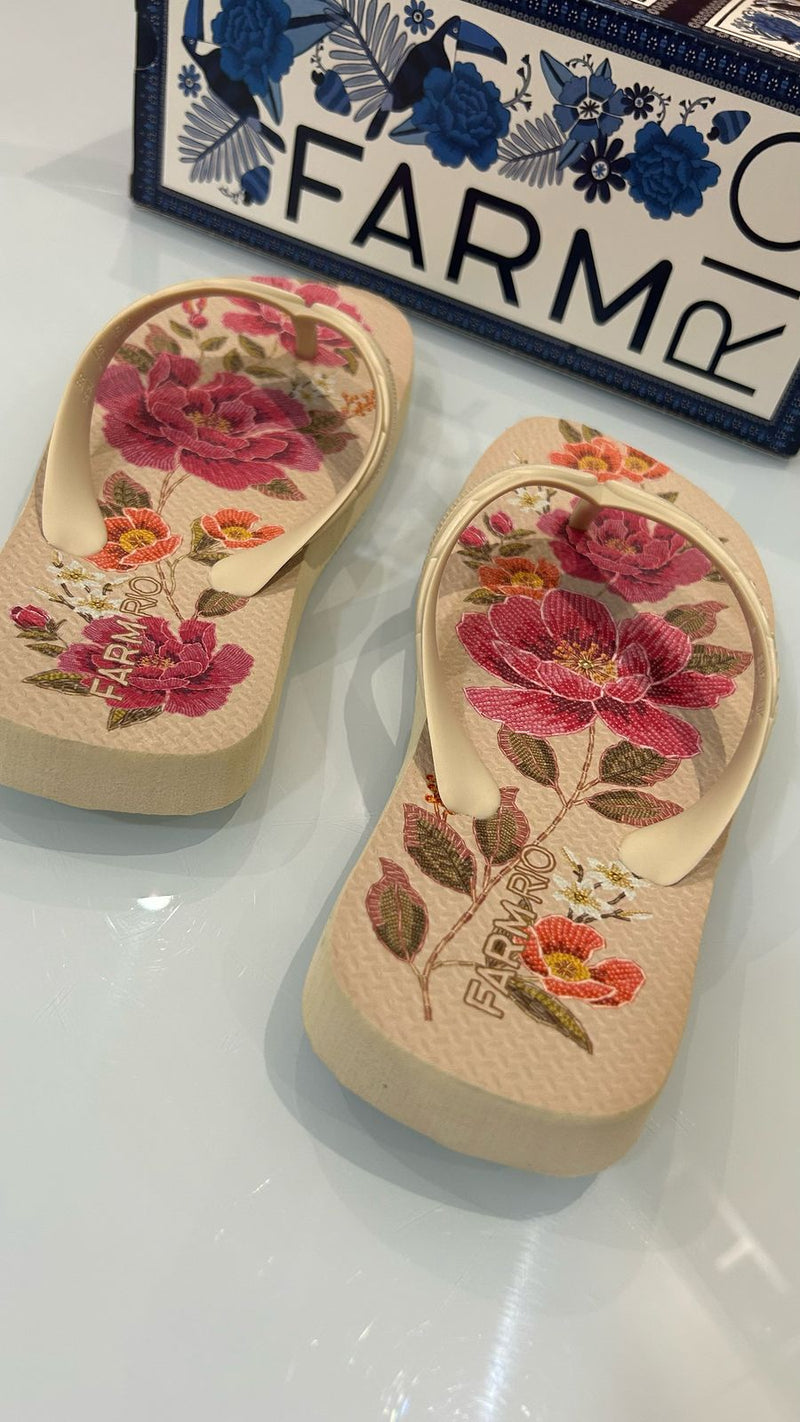 Chinelo Sandália Farm Rio Original Estampas Coleção 2025