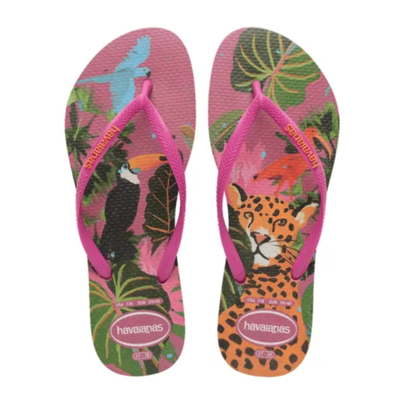 Chinelo Havaianas Feminina Slim Coral Tropical Original Lançamento Promoção