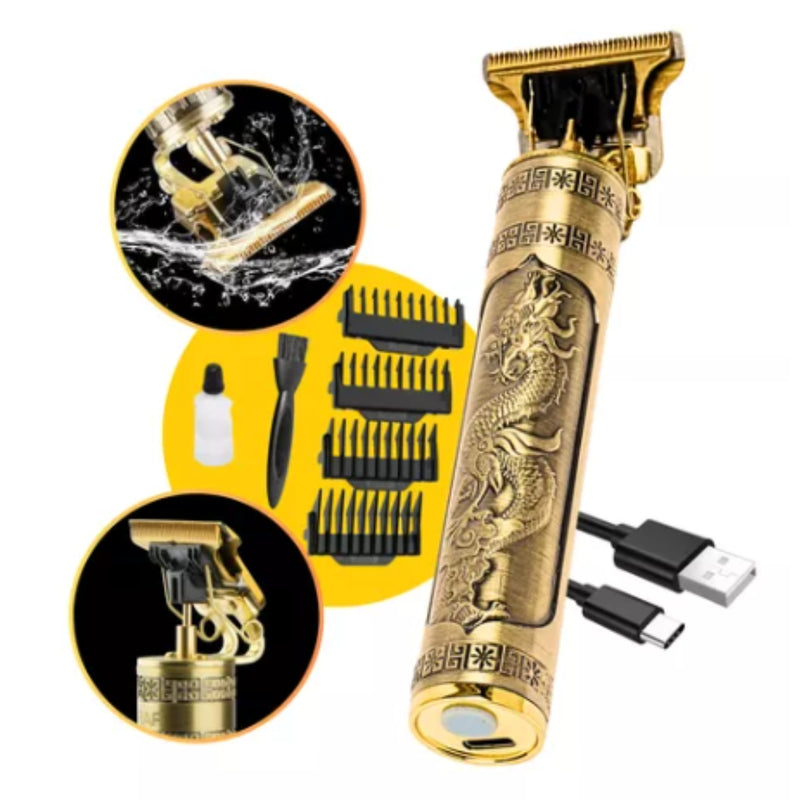 Máquina De Cortar Cabelo Para Barba Masculina Designer Aleatório Elétrico Profissional