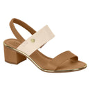 Sandália Feminina Salto Baixo Grosso Elastico Casual Beira Rio