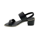 Sandália Feminina Salto Baixo Grosso Elastico Casual Beira Rio