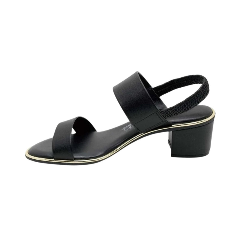 Sandália Feminina Salto Baixo Grosso Elastico Casual Beira Rio