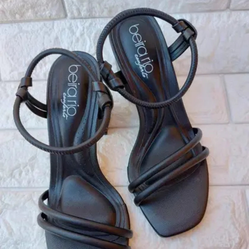 Sandalia Feminina Salto Groço Beira Rio Original